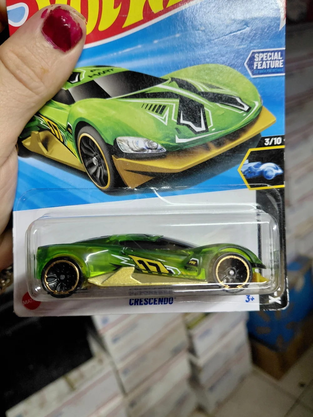 Hot Wheels Crescendo from the 2025 X-Raycers series (3/10, collector number 37/2